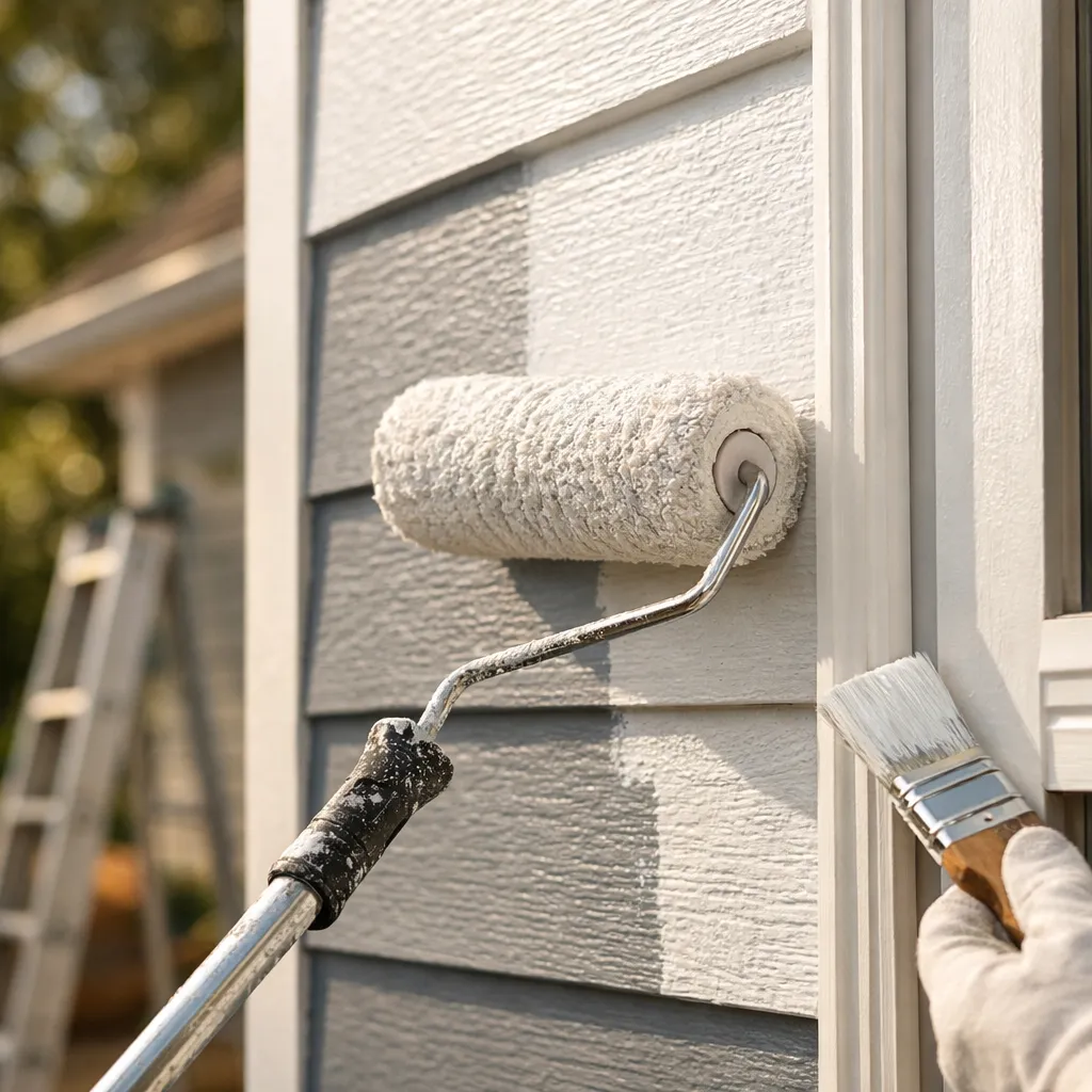 Peinture extérieure de façade par Entreprise Brin à La Baule